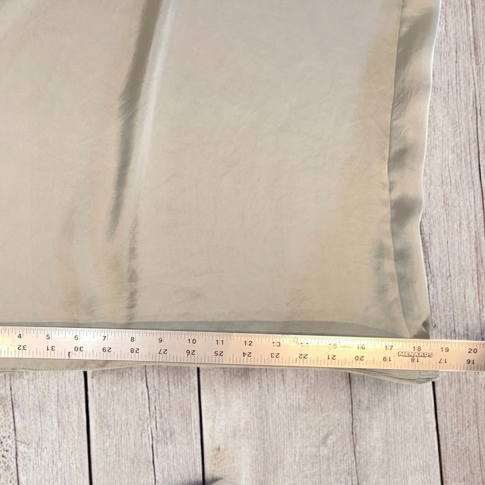 ZARA Women’s Mint Green Wide Leg Satin Jumpsuit ~ Size M - Picture 12 of 15